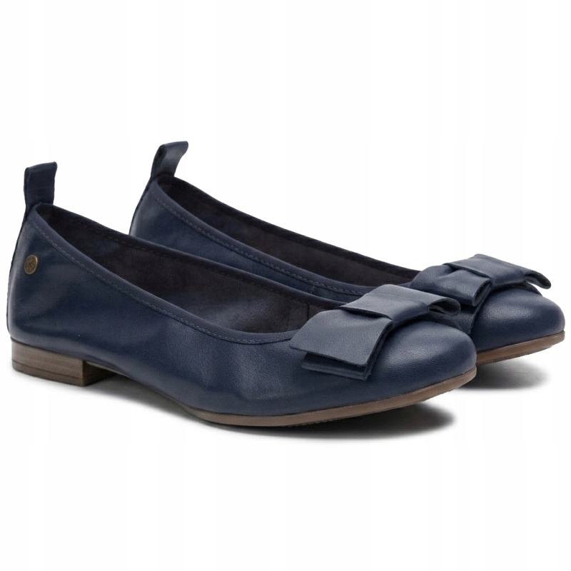 Dámské baleríny Maciejka P6802-17/00-0 Námořnická Modrá modré Kůže Vel. 39