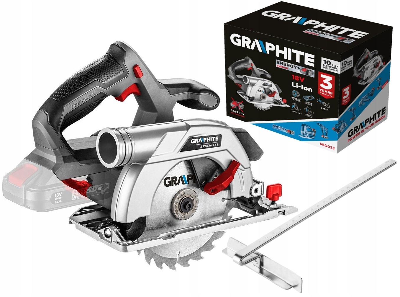 GRAPHITE PILARKA 18V BEZSZCZOTKOWA ENERGY+ 58G023