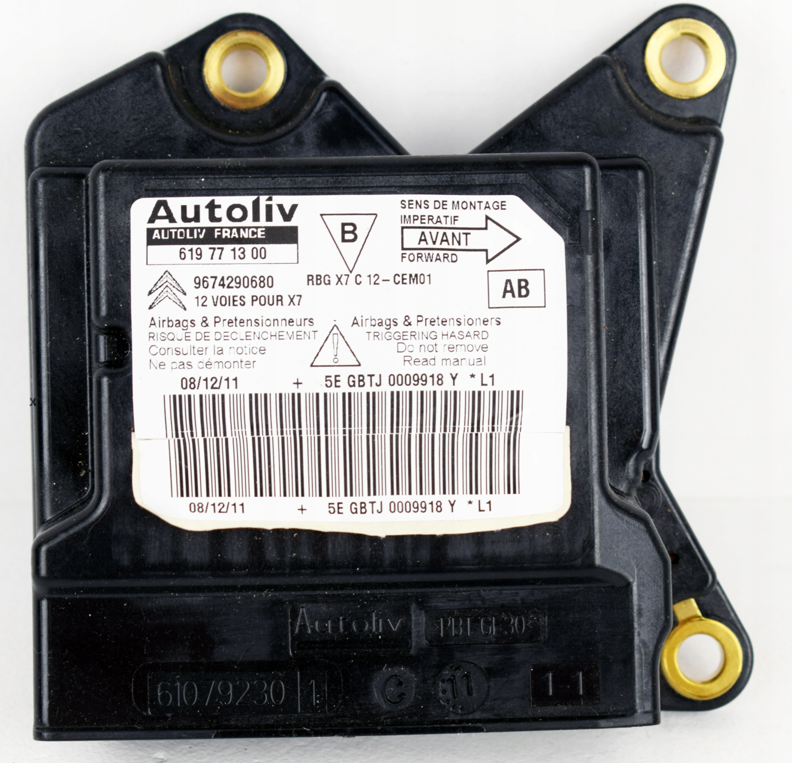 CITROEN C5 III SENSOR AIRBAG AIRBAG 9674290680