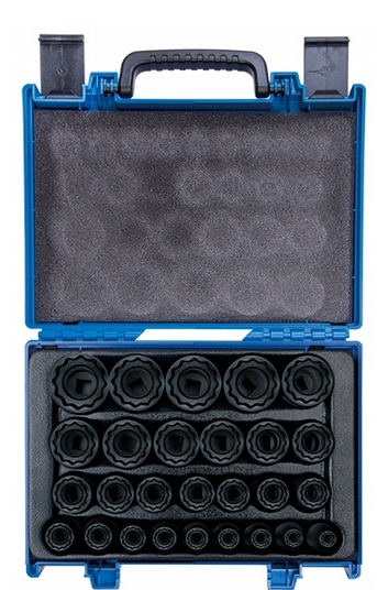 Udarové nástavce 1/2 8- 36 mm 12KT King Tony Silná Kufríková Jednotka 4827MP