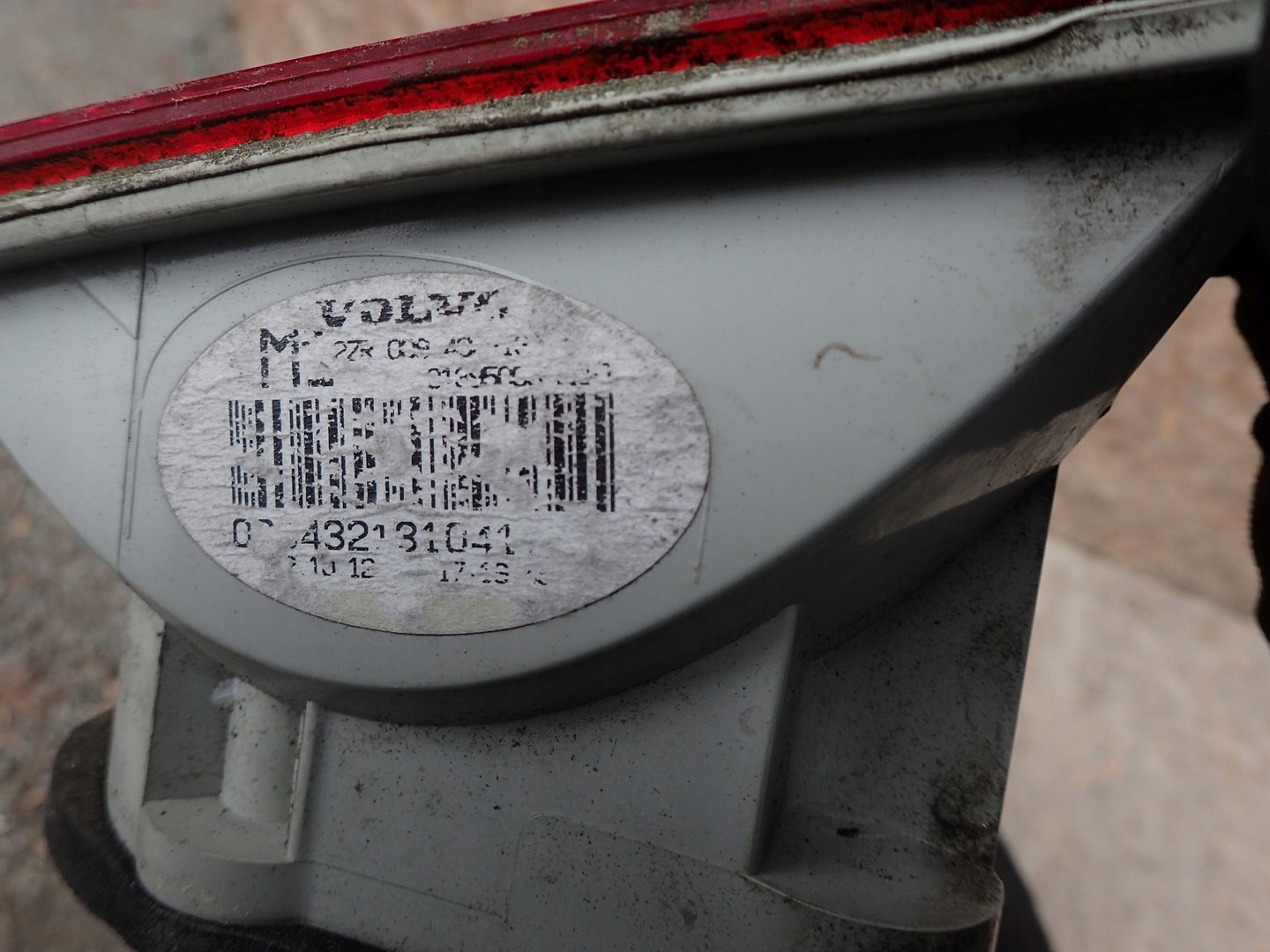 light left rear left rear part VOLVO V70 3 III 31276835
