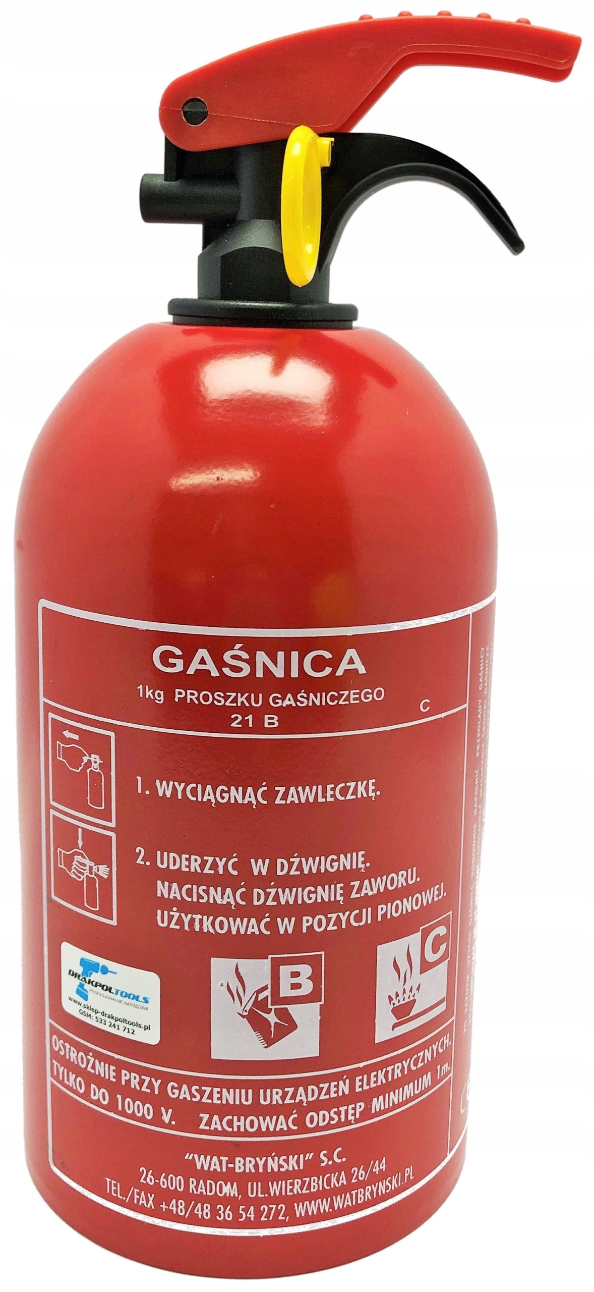 

Gaśnica Samochodowa Proszkowa 1 Kg Legalizacja 5L