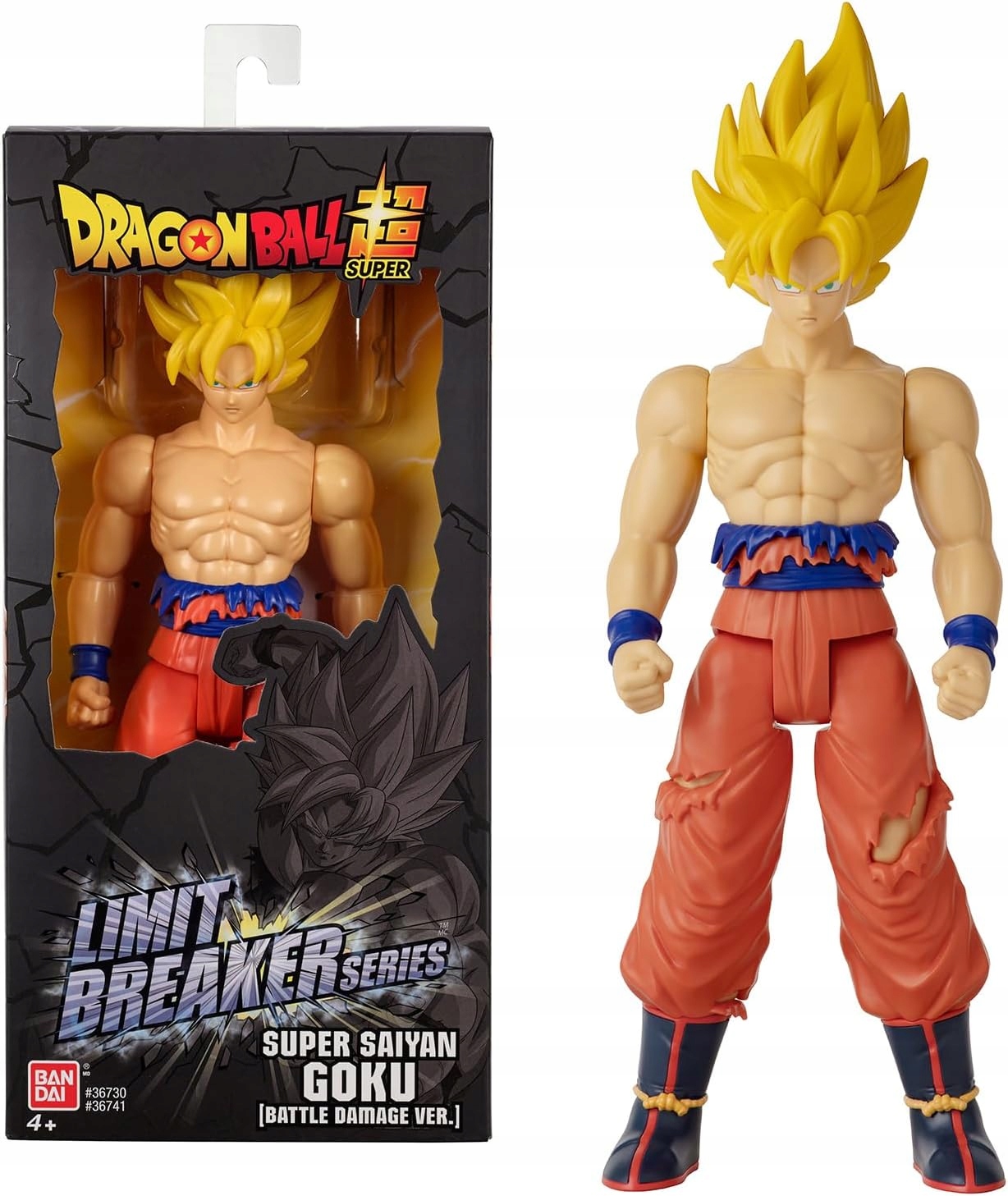 Velká figurka Dragon Ball Goku Saiyan Battle Damage Bandai 30 cm