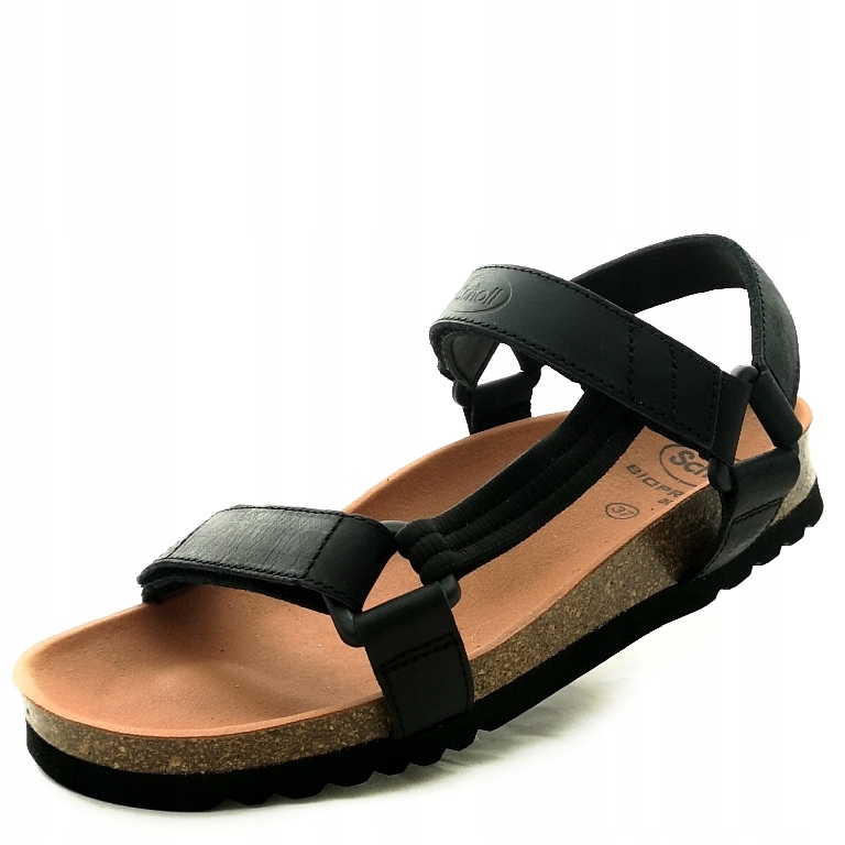 Lékařské Kožené sandály na suchý zip Scholl 23009