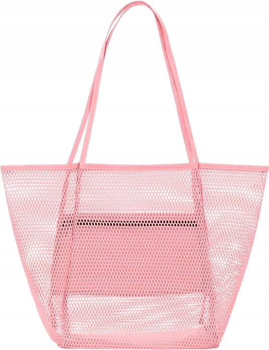 TORBA TOREBKA PLAŻOWA RÓŻOWA DAMSKA SHOPPER