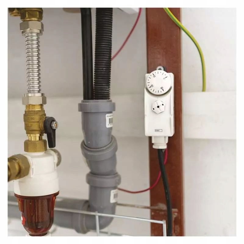 TERMOSTAT PRZYLGOWY DO BOJLERA 0-90°C Z CZUJNIKIEM KAPILAROWYM EMOS P5682 Marka Emos