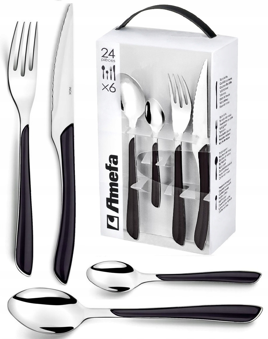 

Amefa 48 Modern Sztućce Zestaw 2214 Eclat Czarny