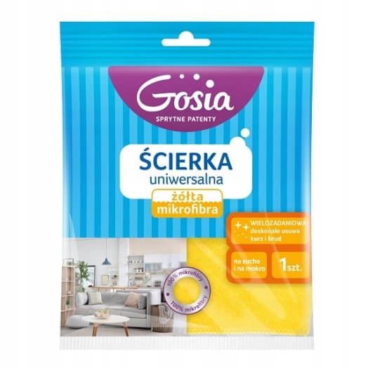 Levně 5 x Gosia Utěrka Žlutá Mikrovlákno