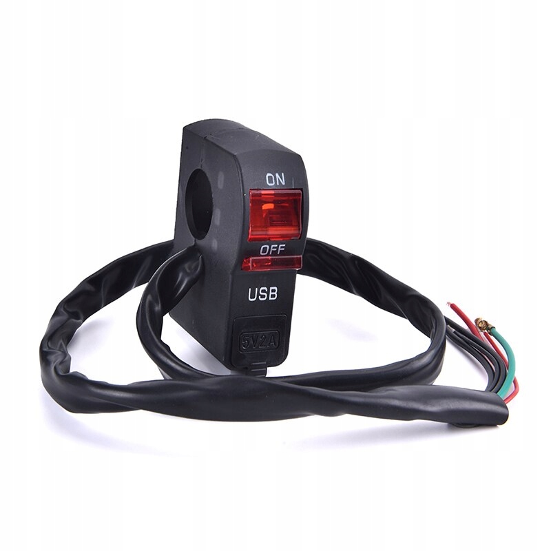 PRZEŁĄCZNIK WŁĄCZNIK ŁADOWARKA QUAD LED USB 2A Numer katalogowy części USB 2A