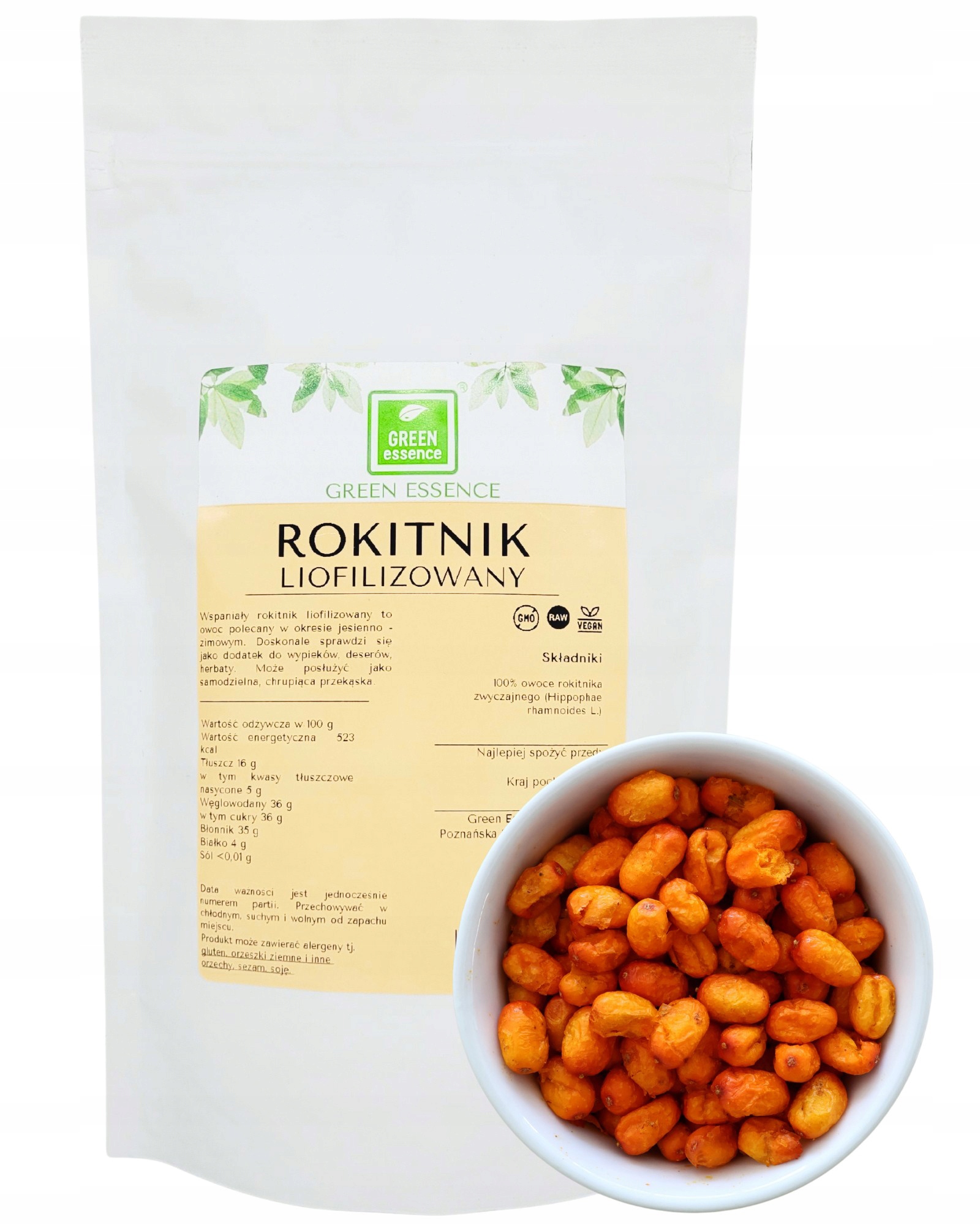Rokitnik Liofilizowany naturalny owoc owoce bez cukru 25 g superfoods