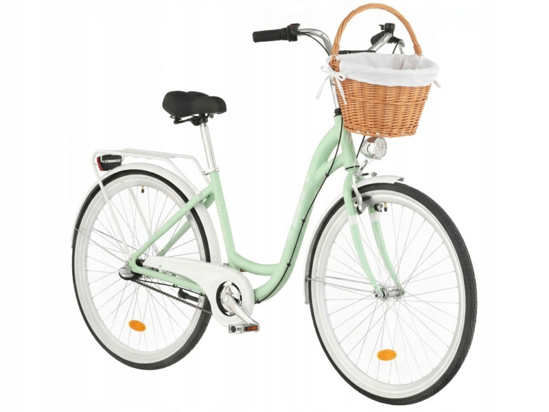 Rower miejski Indiana Moena A3B 28 cali Koszyk wiklinowy z wkładem