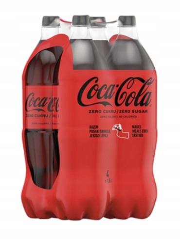 Coca-Cola Zero Sycený nápoj 4 x 1,5 l