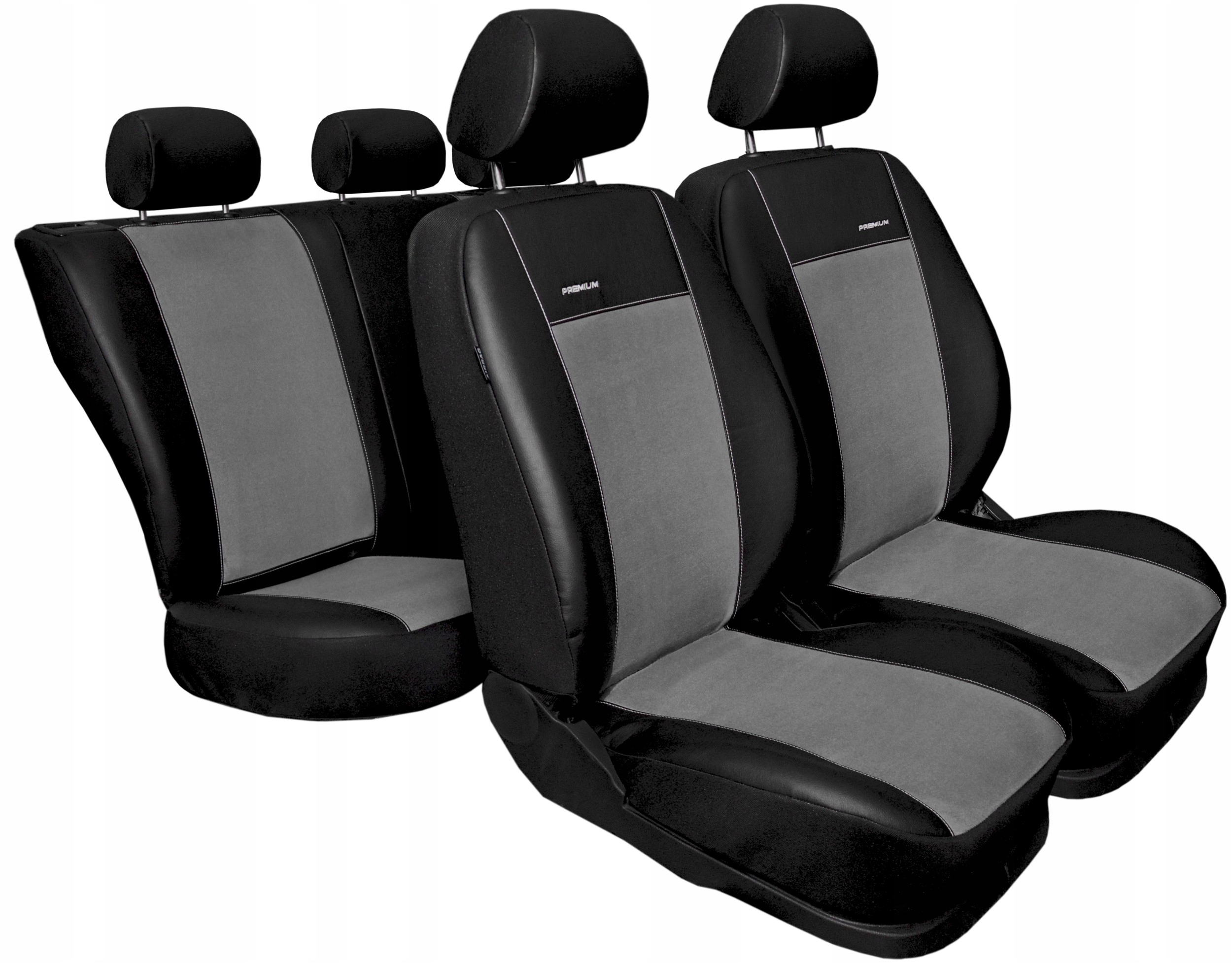 Pokrowce Samochodowe do CITROEN C4 SKÓRA ALKANTARA