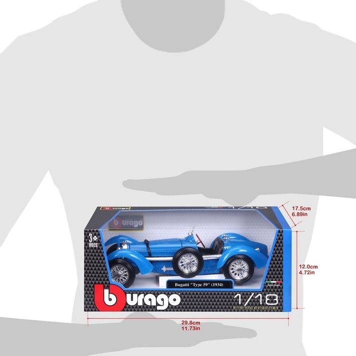 Bugatti Type 59 1:18 model Bburago 18-12062 Skala 1:18
