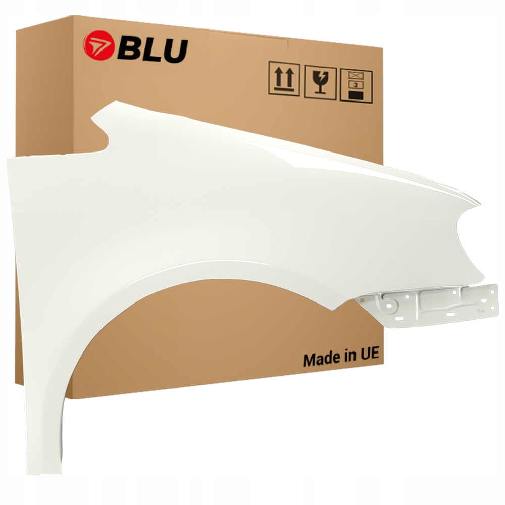 Blu Blatník Vw Touran 1T1 LB9A pravý bílý 03-06 přední CandyWeiss