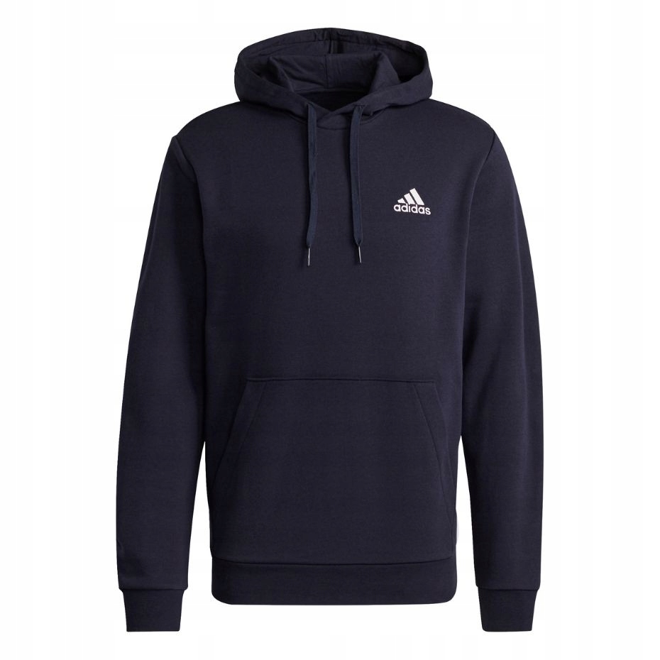 Pánská mikina adidas Essentials Fleece Hoodie tmavě modrá H12216 vel. M