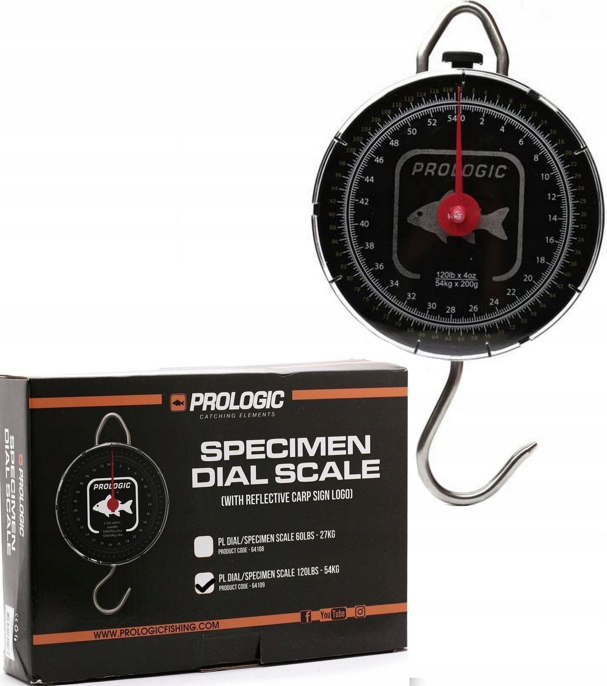 

Waga Prologic Karpiowa Zegarowa Specimen Dial 54KG