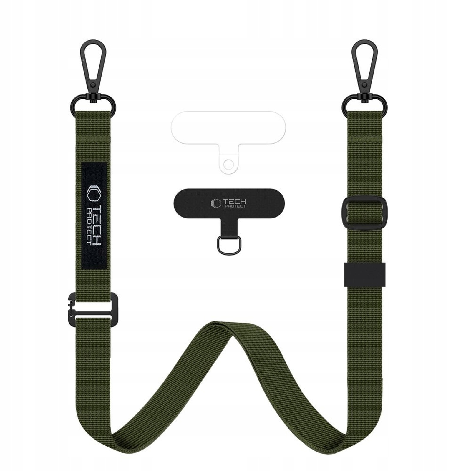 Smycz 2w1 do etui smartfona na szyję nadgarstek Rope Crossbody oliwkowa