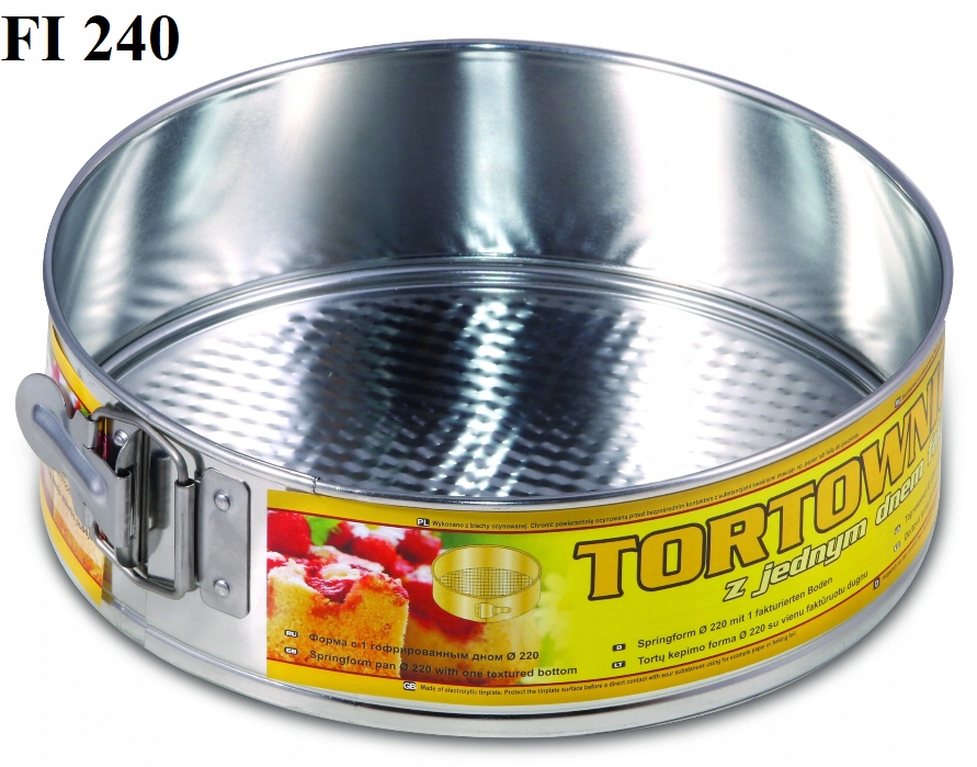 

Forma Okrągła Tortownica Wyjmowane Dno 24 CM