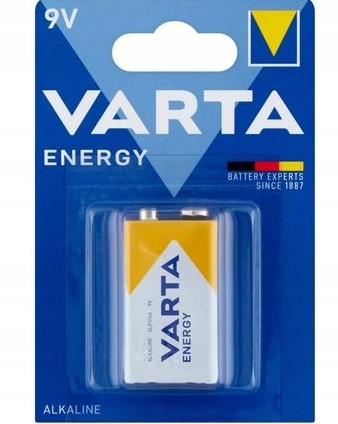 BATERIA ALKALICZNA VARTA 6F22 6LR61 R9 9V 1SZT.