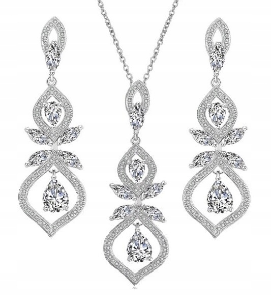 Exkluzivní Svatební Komplet S Diamantovými Zirkony