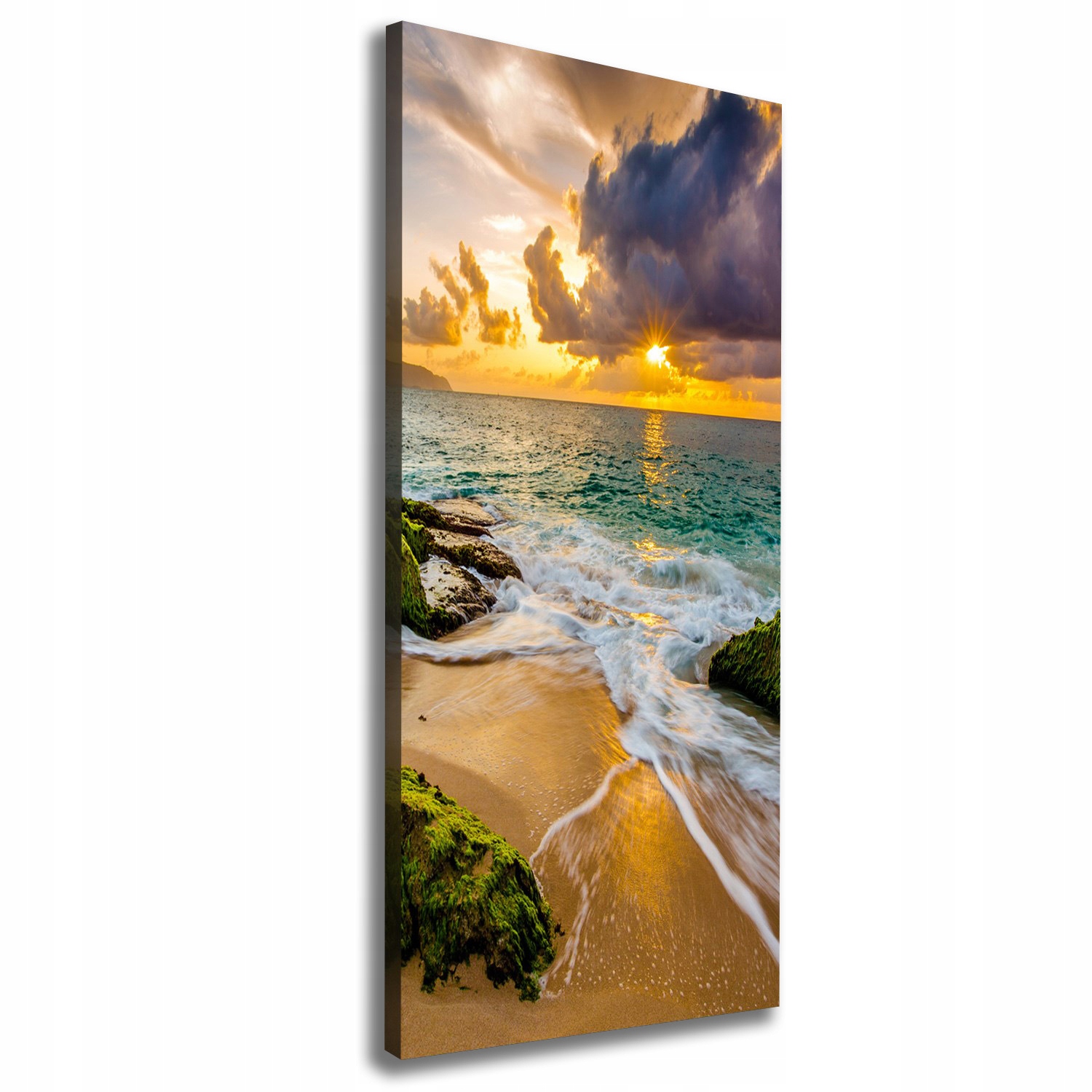 

Foto obraz na płótnie Zachód słońca morze 50x125cm