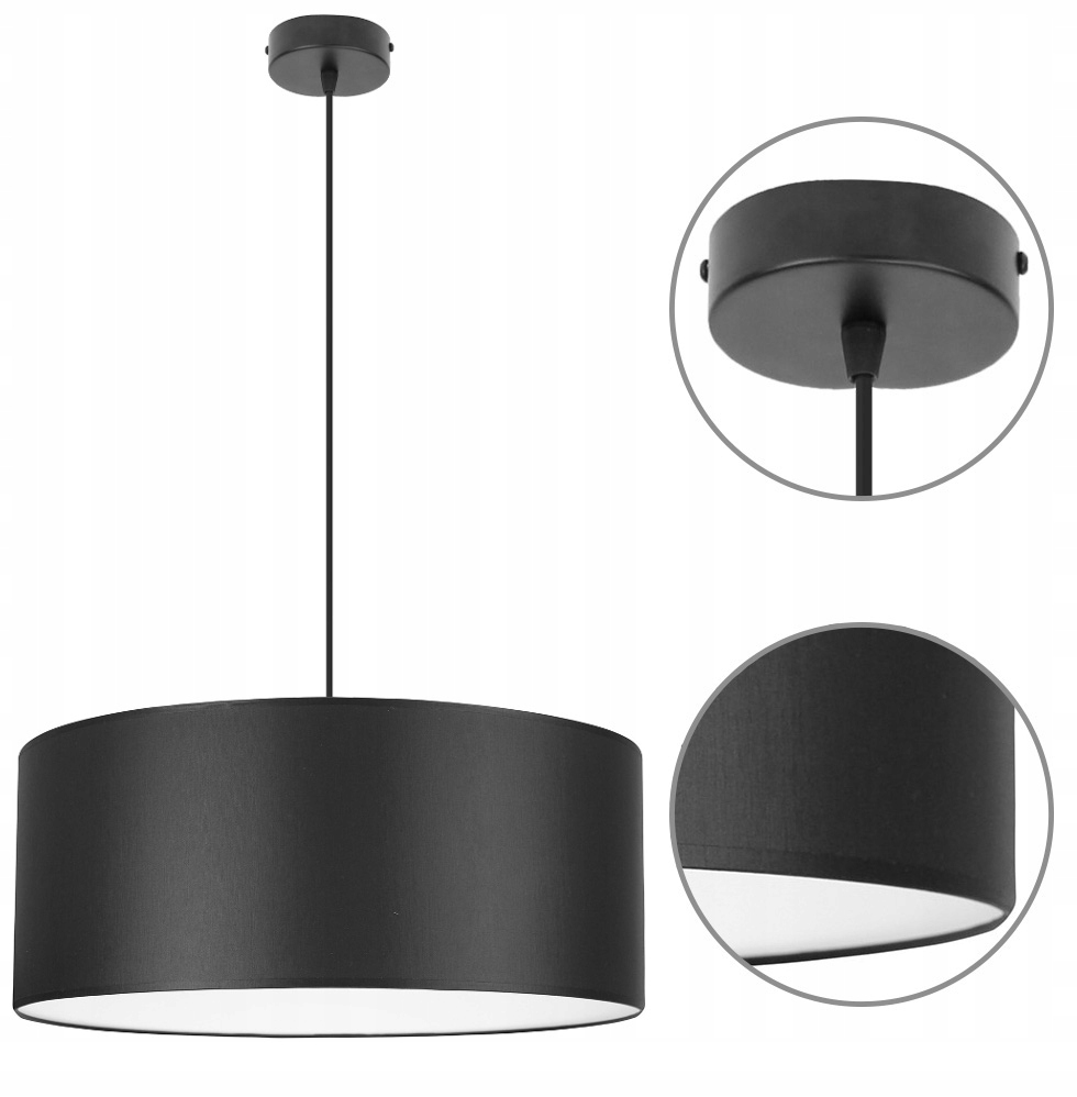 SUFITOWA LAMPA WISZĄCA ŻYRANDOL ABAŻUR ZWIS LED Zasilanie sieciowe