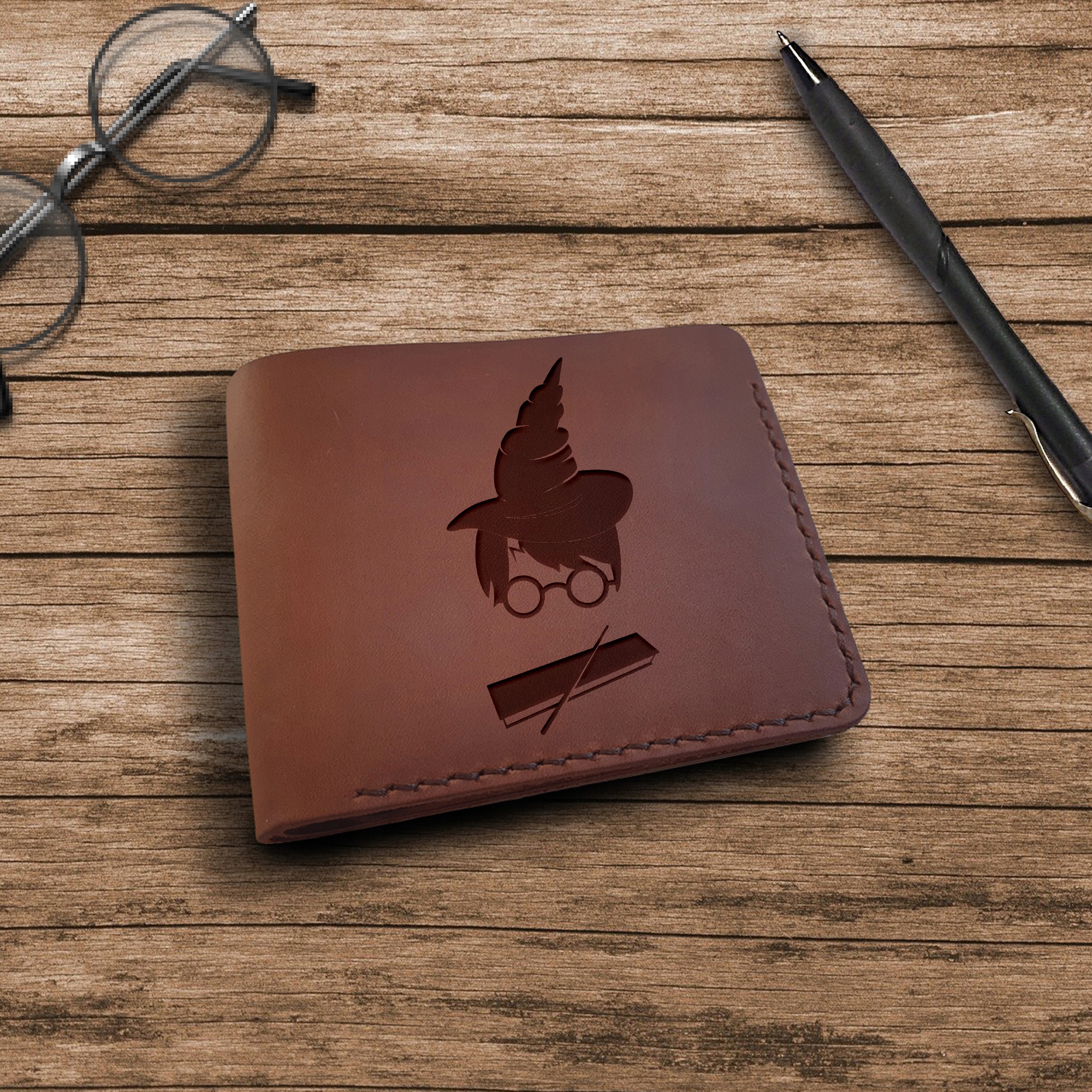 Pánská peněženka jako dárek s gravírováním Harry Potter