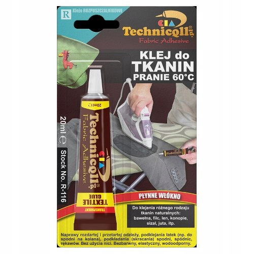 

Technicqll Klej Do Tkanin Pranie 60°C 20 ML R-116