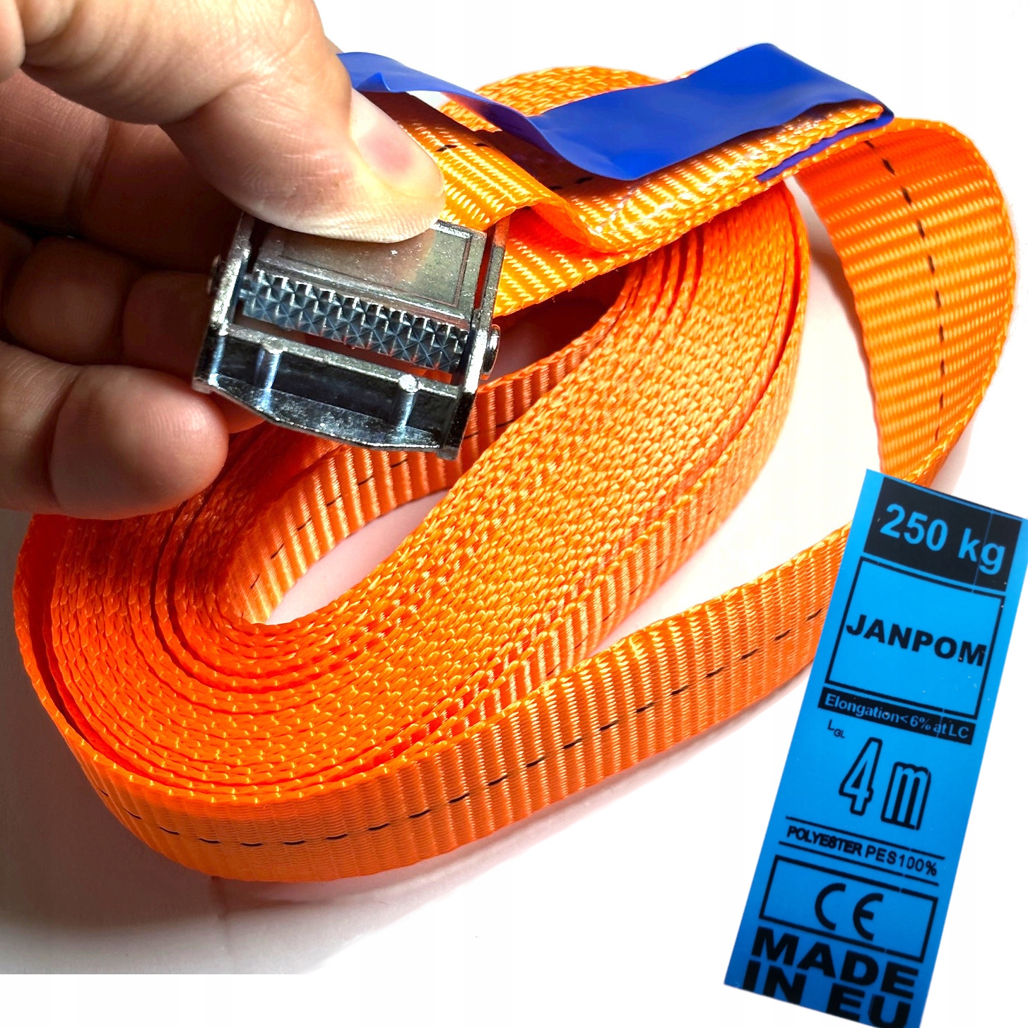 Pasy transportowe Klamrą 25mm 4m 250kg Mocujące Pas Transportowy Samozacisk