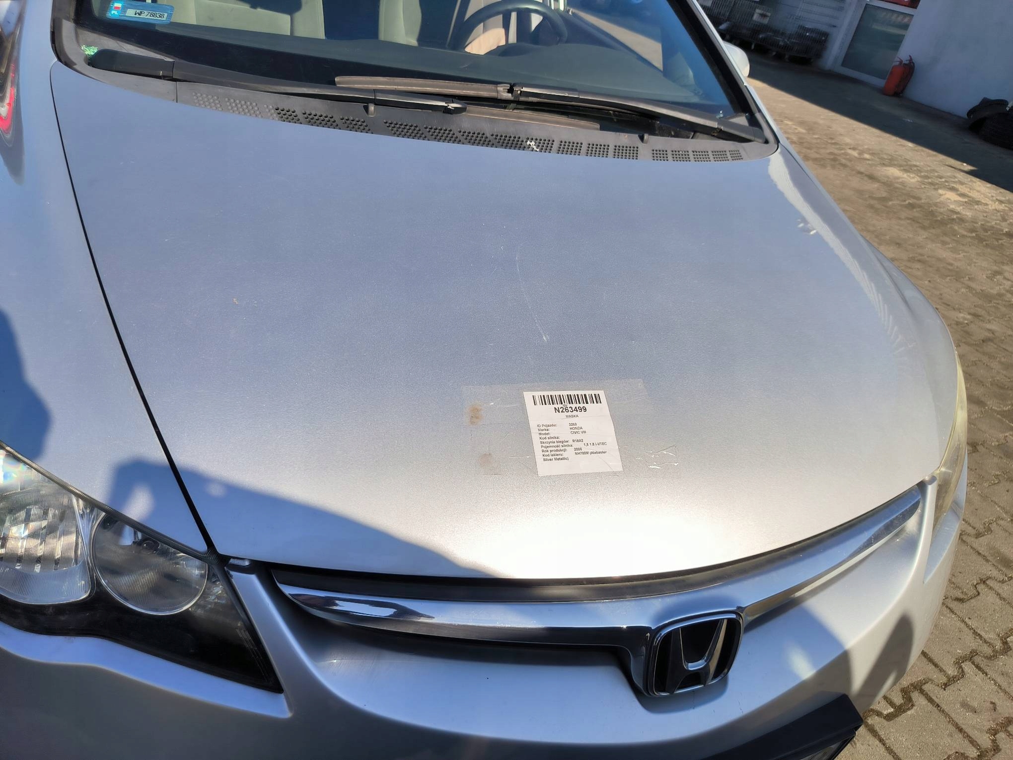 Capot NH700M HONDA CIVIC VIII Berline