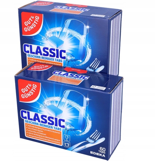 Levně tablety do myčky G&g Classic 120 kusů německých kapslí