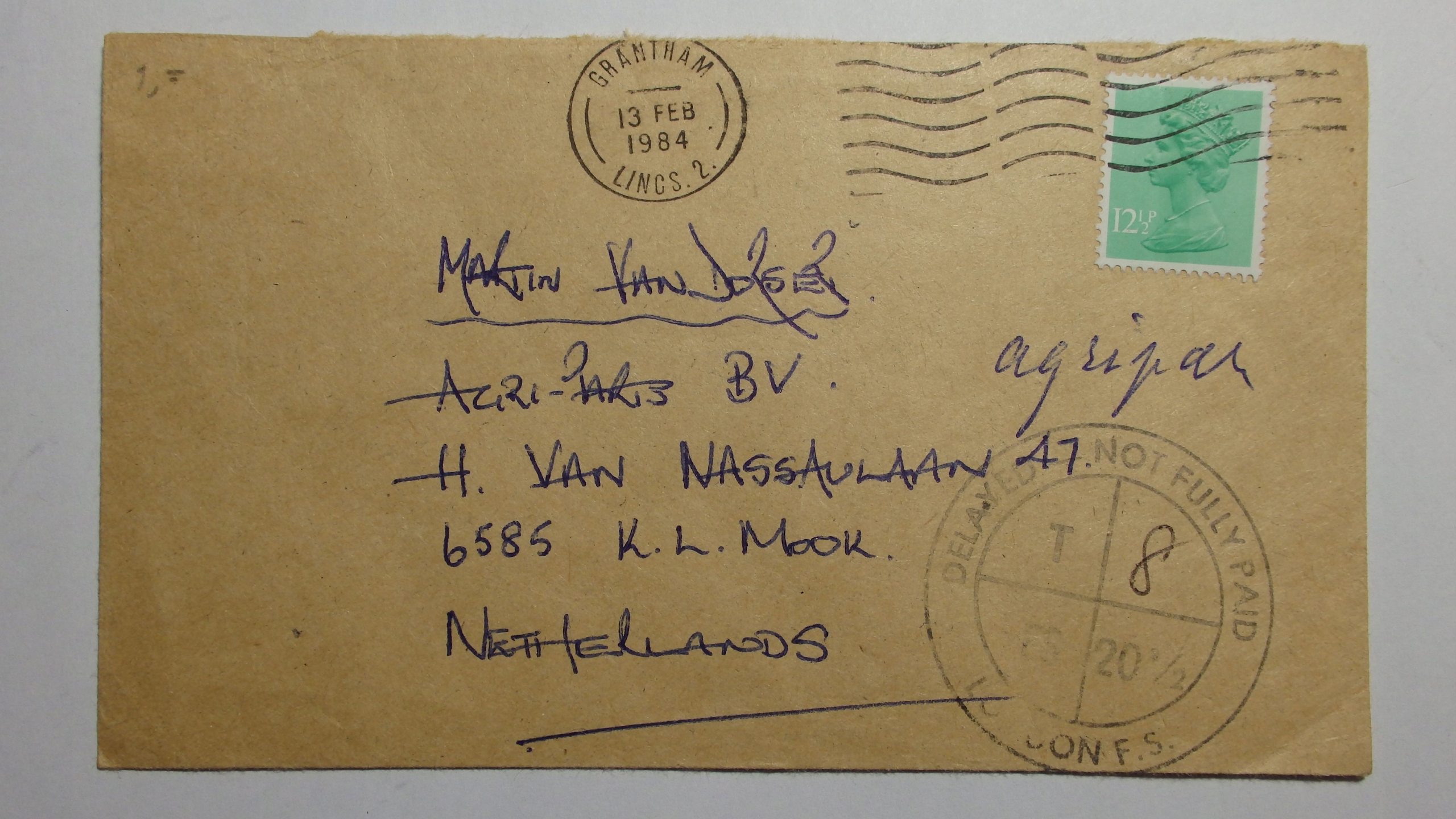 Stara korespondencja, Holandia, 1984r. X7668