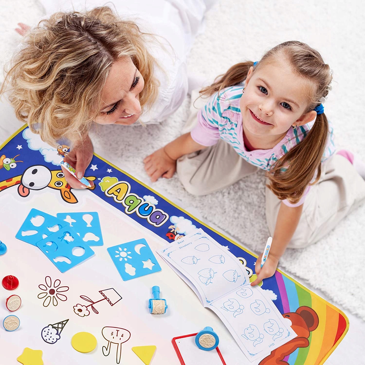 MAGICZNAMATA XXL do Malowania Wodą Duża Rysowanie wodą 27 EL. Mata Wodna EAN (GTIN) 5900779945890