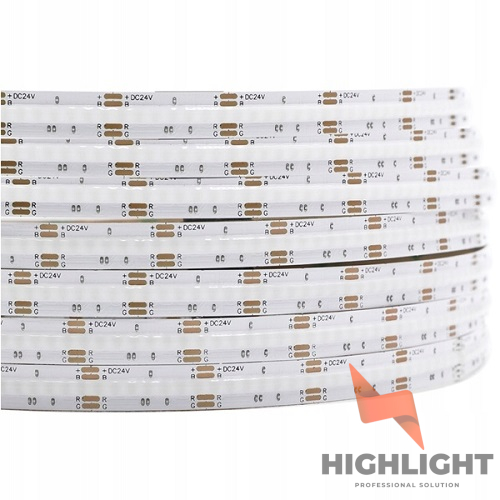 Led pásik Cob Rgb 24V 15W 756 LED/m Pro 5 m