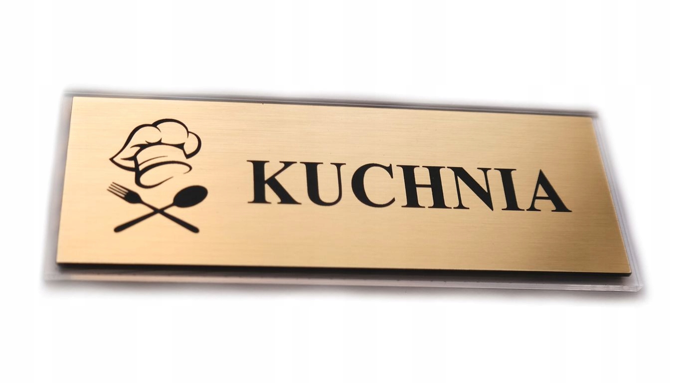 TABLICZKA grawer na pleksi Kuchnia DOWOLNA TREŚĆ na pleksi 20x7 filtr UV