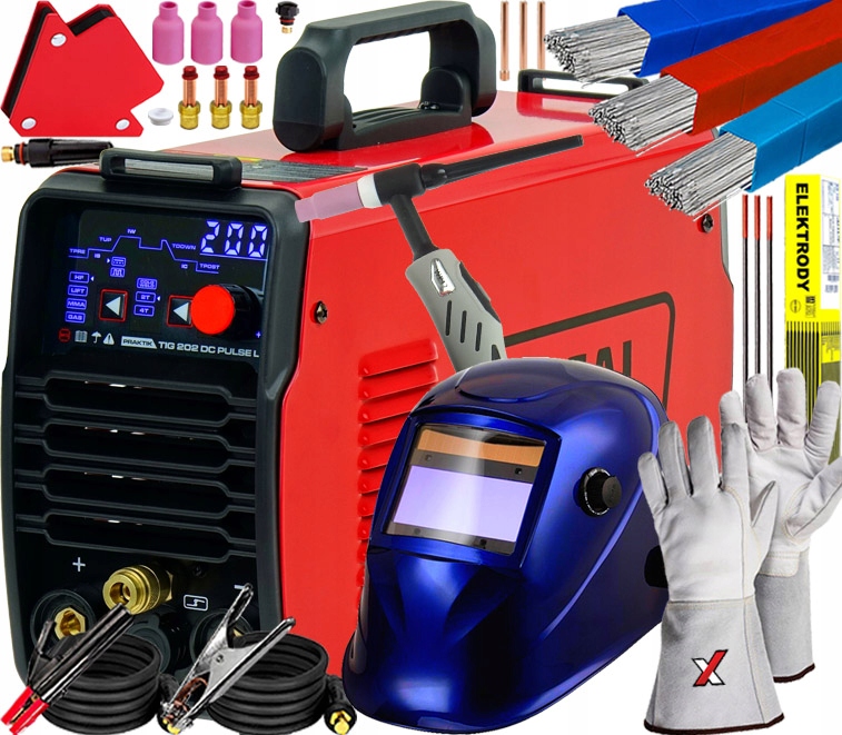 Profesionální Invertorová Svářečka Ideal Praktik Tig 202 DC Pulse Digital
