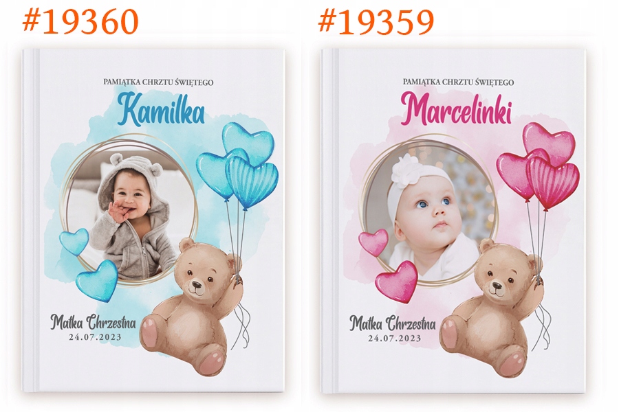 KSIĘGA BAŚNI dla DZIECI dowolna DEDYKACJA ZDJĘCIE PREZENT na CHRZEST ROCZEK Rok wydania 2024