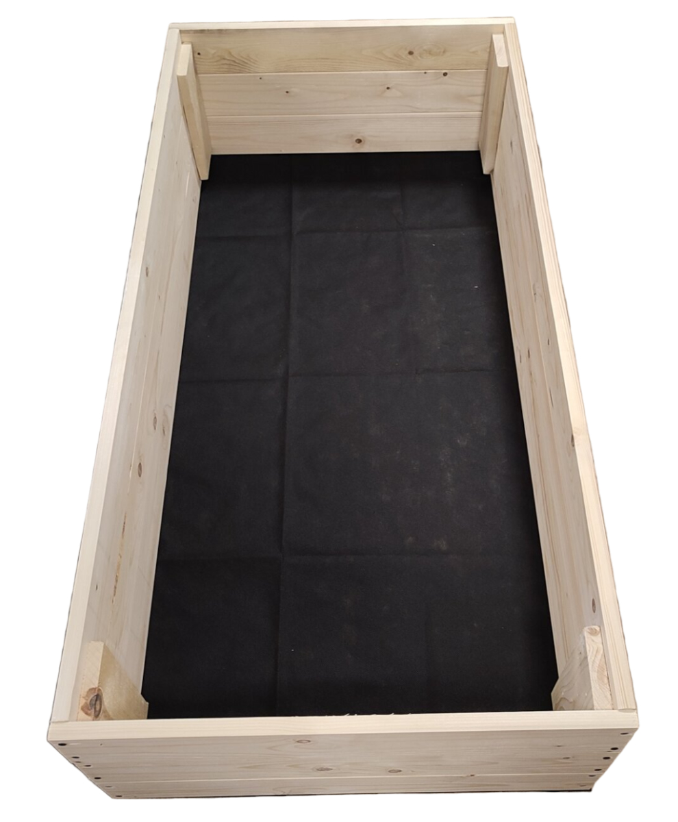 WARZYWNIAK SKRZYNIA NA WARZYWA ZIELNIK 80x120 INSPEKT WYSOKI + AGROWŁÓKNINA Długość 120 cm