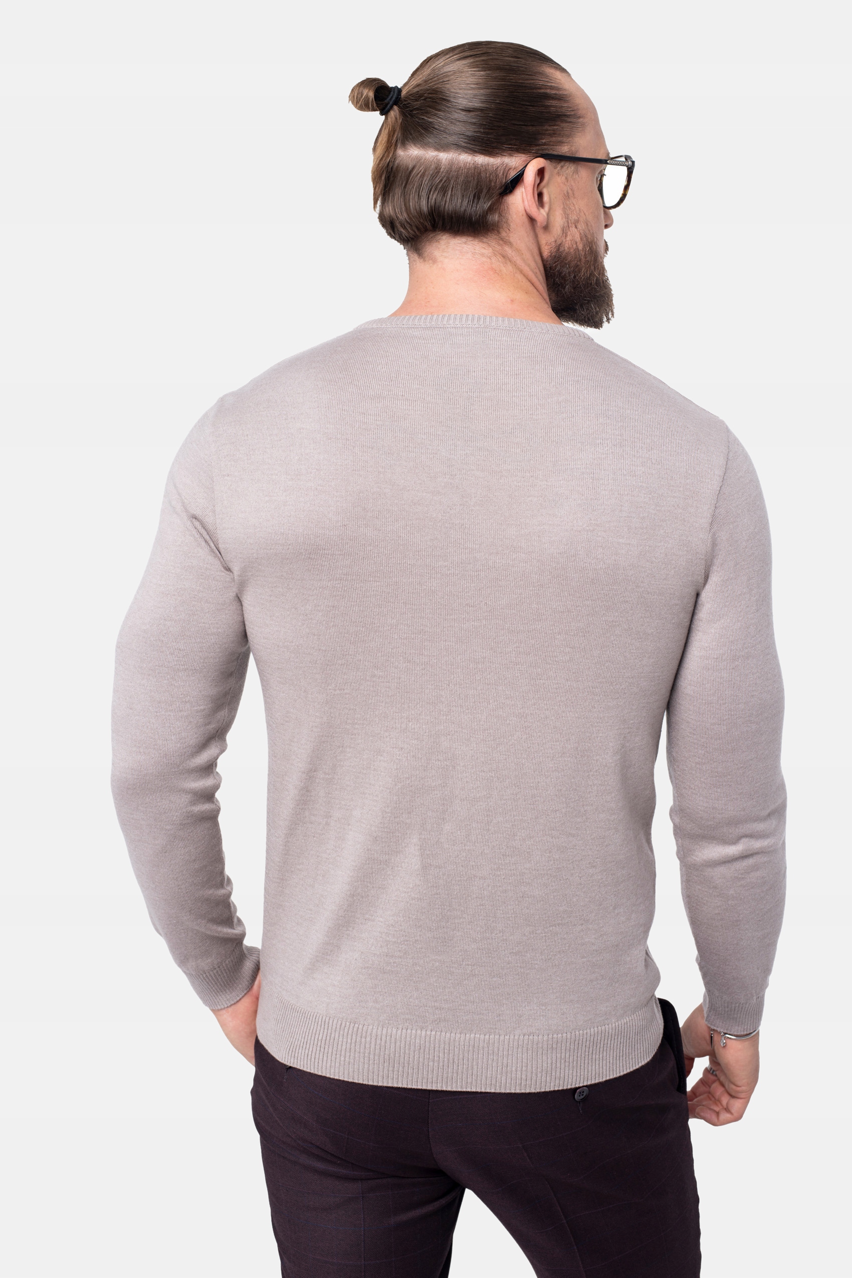 SWETER MĘSKI RECMAN VARLIN W SEREK BEŻOWY L Marka Recman