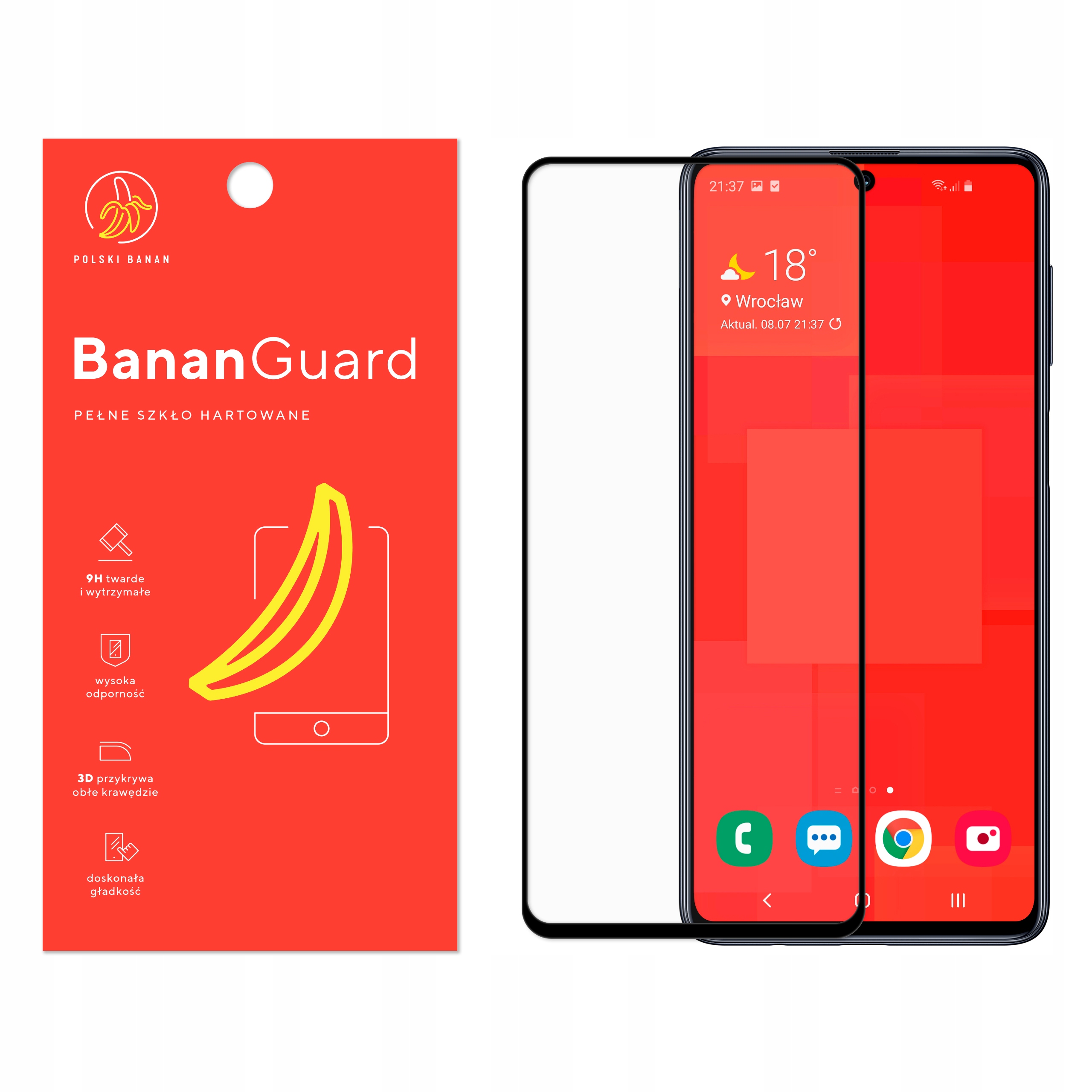 

Szkło Hartowane 3D Polski Banan do Samsung M51