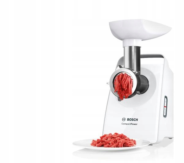 Maszynka do mielenia mięsa Bosch MFW3X10W 2000W 2,5 kg/min Nasadka masarska Stan opakowania oryginalne