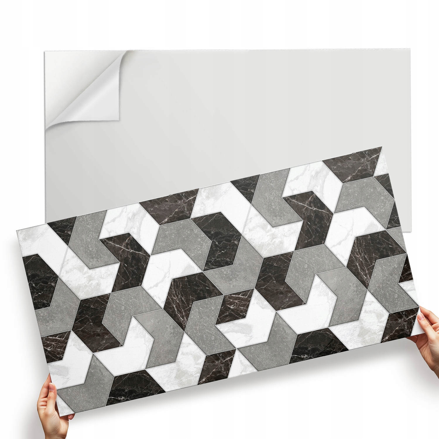 Pvc nástěnný panel Abstraktní tvary v geometrickém stylu 120 x 60 cm