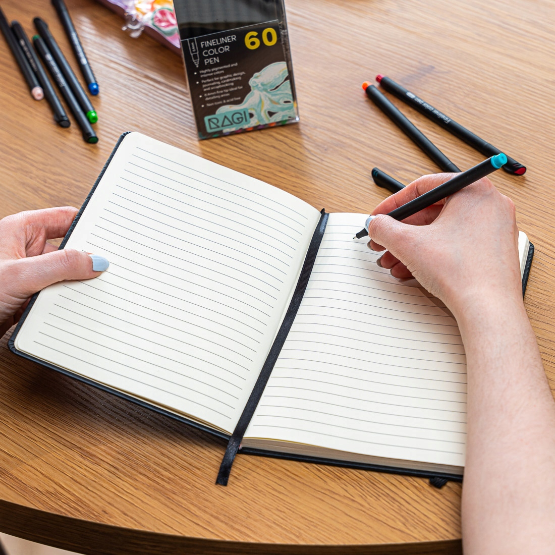 Zeszyt Notes Notatnik A5 Bullet Journal Dziennik Planner w Linie z Gumką Rodzaj notes