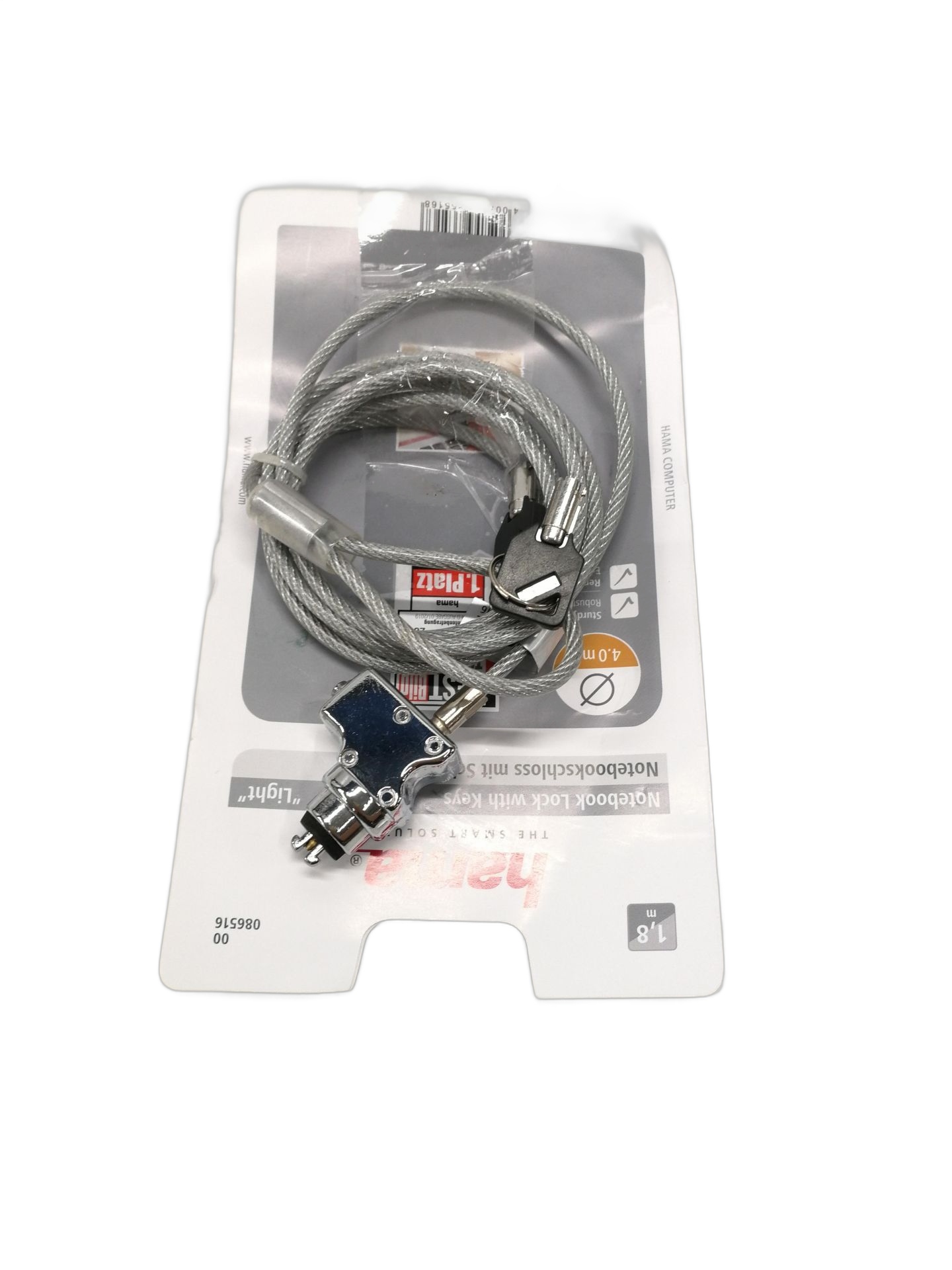 KABEL ZABEZPIECZAJĄCY DO NOTEBOOKA HAMA PULL