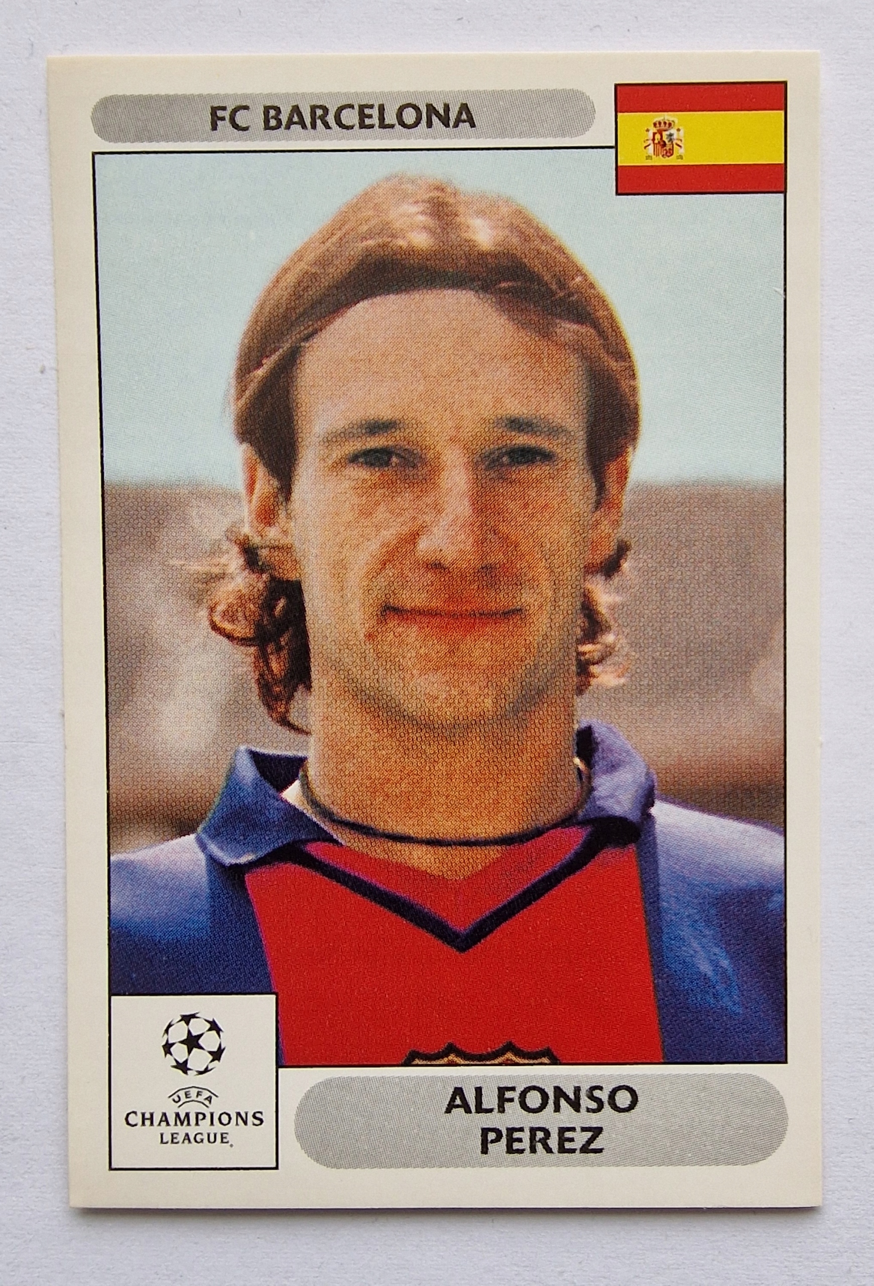 2000-01 Panini Champions League Alfonso Perez Fc Barcelona /a