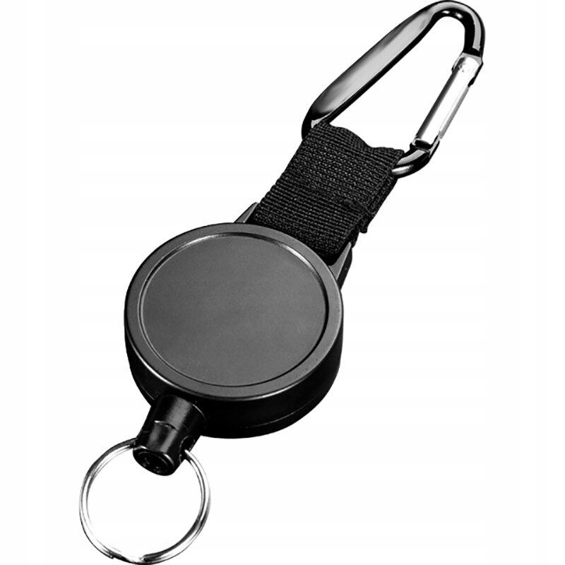 

linka stalowa zwijana brelok retraktor mocny 80cm