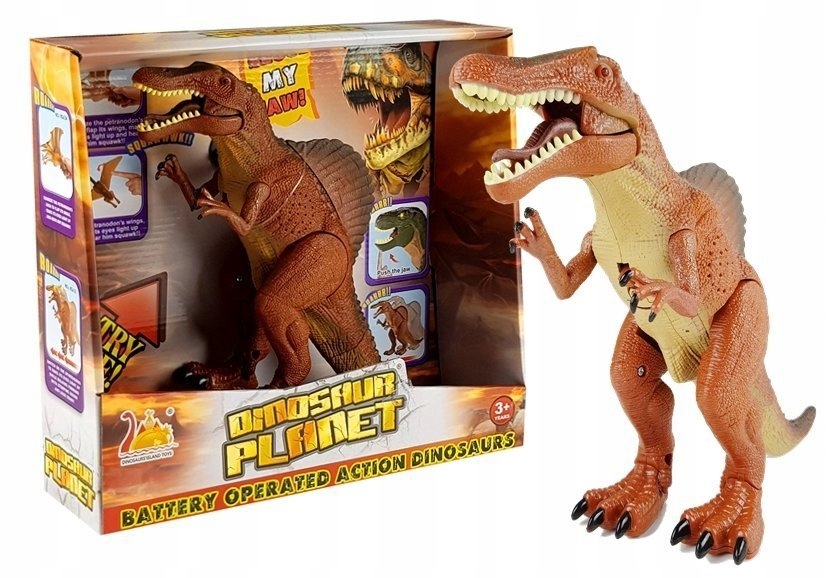 

Duży Dinozaur Na Baterie Ryczy Tyranozaur