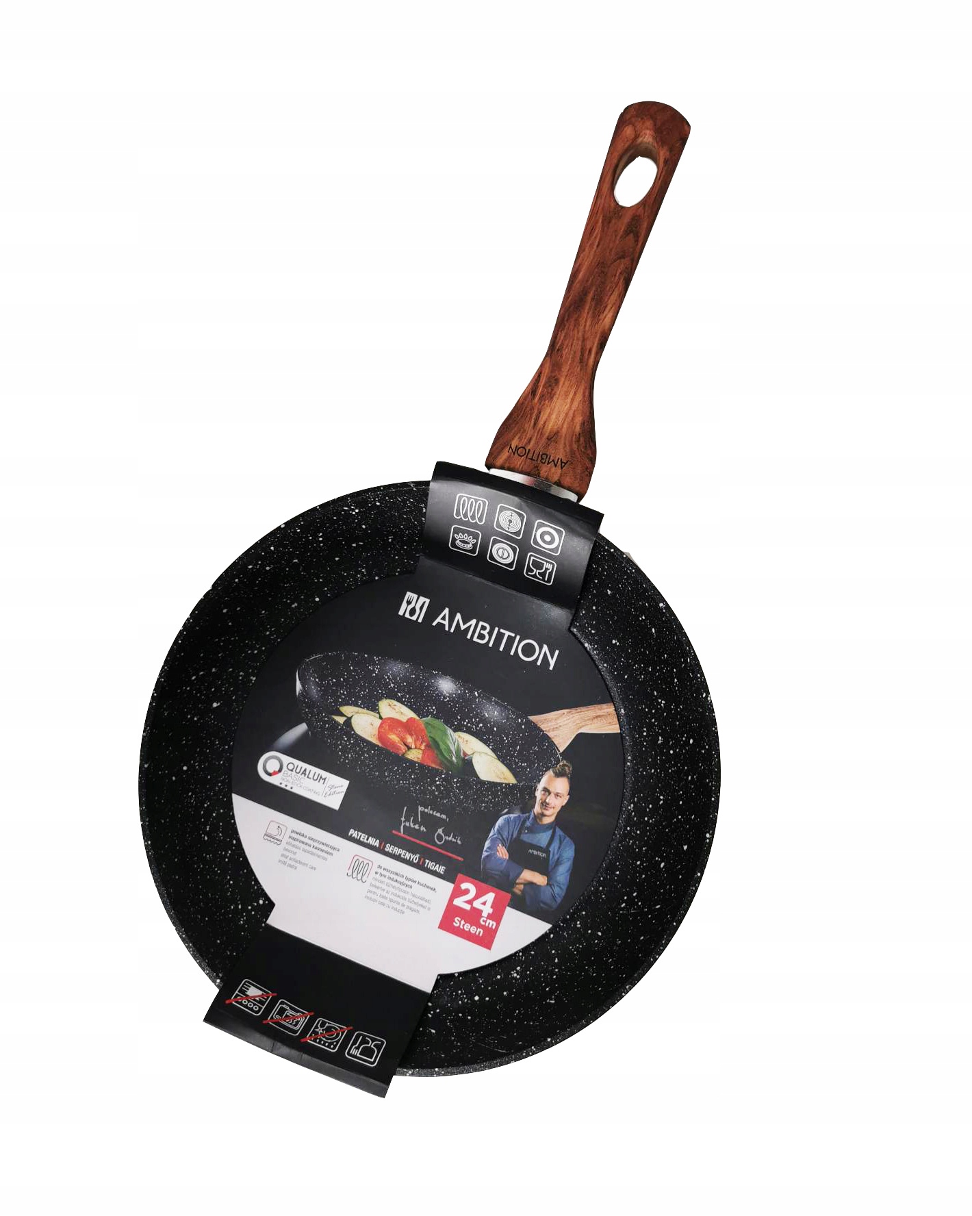 

Patelnia tradycyjna Ambition Steen 24 cm non-stick
