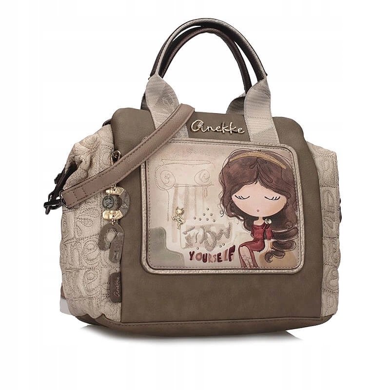 Klasická kabelka kufřík Anekke 42701-192 Bolso De Asa Corta Sintetico